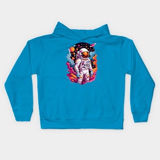 Cosmic Astronaut Vibes Tee! Kids Hoodie